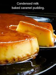 Condensed Milk Baked Caramel Pudding Island Smile Recipe Milk Recipes Dessert Condensed Milk Recipes Desserts Baked Caramel
