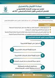 الطلبة الأعزاء ترجو وحدة القبول و التسجيل من أعزائنا الطلبة البقاء على تواصل مع هذا الموقع و متابعة الإعلانات التي تنشر من خلاله ليبقى الطالب مع آخر ما يستجد من قرارات و تعليمات تهمه و تدعم مسيرته في جوهرة الجامعات من خلال ما تقدمه لهم وحدة القبول و. Ø¨Ø¯Ø¡ ÙØªØ±Ø© Ø§Ù„Ø§Ø¹ØªØ°Ø§Ø± Ø§Ù„Ø¥Ù„ÙƒØªØ±ÙˆÙ†ÙŠ Ù„Ù„ÙØµÙ„ Ø§Ù„Ø¯Ø±Ø§Ø³ÙŠ Ø§Ù„Ø£ÙˆÙ„ 1441Ù‡Ù€ Ø¹Ù…Ø§Ø¯Ø© Ø§Ù„Ù‚Ø¨ÙˆÙ„ ÙˆØ§Ù„ØªØ³Ø¬ÙŠÙ„ ÙˆÙƒØ§Ù„Ø© Ø§Ù„Ø¬Ø§Ù…Ø¹Ø© Ù„Ù„Ø´Ø¤ÙˆÙ† Ø§Ù„ØªØ¹Ù„ÙŠÙ…ÙŠØ© Ø¬Ø§Ù…Ø¹Ø© Ø£Ù… Ø§Ù„Ù‚Ø±Ù‰
