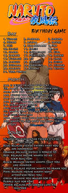 Naruto Birthday Game Naruto Birthday Naruto Birthday Game Naruto Funny