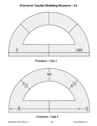 protractor teacher modeling template resource free tpt