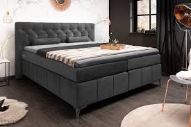 Die topper sind aus latex, daune oder wolle. Riess Ambiente Boxspringbett Euphoria 180x200cm Anthrazit Bett Inkl Matratze Topper Samt Bezug Mit Ziersteppung Online Kaufen Otto