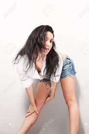 The hair color trends that will be popping up everywhere in 2021 are both classic and trendy. Young Sexy Black Hair Woman In Short Jeans Shorts Stock Photo Picture And Royalty Free Image Image 7053213
