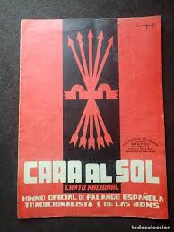 Cara al sol, con la camisa nueva que tú bordaste en rojo ayer, me hallará la muerte si me lleva y no te vuelvo a ver. Jx 200150 Partitura Musical Cara Al Sol Ca Sold At Auction 191259062