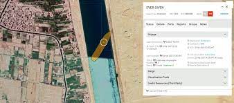 The suez canal has been blocked by a giant container ship after a gust of wind blew it off course, causing it to run aground. Zq Qlvcc7pcimm