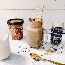 Combine some of the chocolate powder with a little bit of warm water. Coffee Chocolate Milkshake Recipe Little S