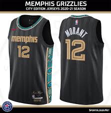 The 2020/21 memphis grizzlies city edition uniform celebrates the legacy of stax records, the life of isaac hayes and the fabric of memphis. Here Are All 30 Nba City Edition Uniforms For The 2020 2021 Season Sportslogos Net News