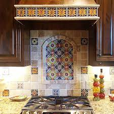 Home tile projects kitchen tile mural kitchen backsplash. Home Garden Mexican Talavera Mural Tile Fruit Wine Mural Home Decor