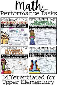 Performance Tasks Math Performance Tasks Performance Tasks Math Upper Elementary Math