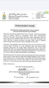 Waktu doa hari ini di pulau pinang akan bermula pada 06:00 (matahari terbit) dan selesai di 20:40 (isyak). Perhatian Printing Untuk Semua Majlis Ilmu Pulau Pinang Facebook