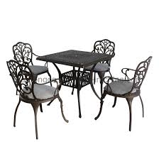 Patio setting romina mosaic steel 3 piece bistro balcony garden outdoor. China Metal Leisure Dining Chair 5 Piece Cast Aluminium Patio Bistro Set Outdoor Home Garden Set China Cast Aluminum Chairs Hotel Dining Table