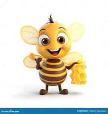 Cute 3d Cartoon Bee