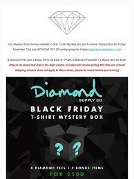 Maybe you would like to learn more about one of these? Diamond Supply Co Black Friday Mystery Boxes Milled