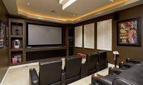 If you are interested in setting up your home theater with more luxurious designs, you can go with this classic charm. 47 Cool Finished Basement Ideas Design Pictures Home Theater Rooms Home Theater Seating Home Theater Design