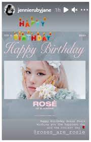 Blackpink arena tour 2018 special final in kyocera dome osaka. Happy Birthday Rose Jennie Jisoo And Lisa Wish Their Blackpink Bandmate The Rosiest Day K Pop Movie News Times Of India