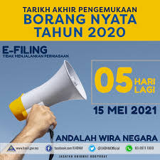 Tarikh akhir mengisi borang adalah 30 april. Chnk7qoho618gm