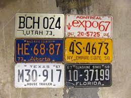 6 Old American Number Plates Number Plate Plates Olds