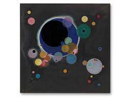 To paint several circles we begin with a blank artist canvas and draw the outlines of what we will since oil paint needs time to dry in certain areas before continuing or before adding more paint layers. Wassily Kandinsky Several Circles Einige Kreise 1926 Artsy