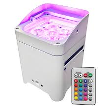 Ez Up Light Hex 6 Led Battery Powered Wireless Control By Smart Phone App Wireless Remote Dmx Audio Auto White Case