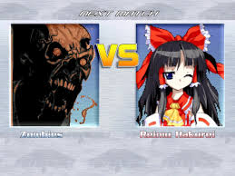 Zombies Vs Reimu Hakurei
