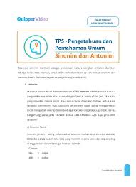 Mengukur kemampuan matematis sederhana, memahami konsep matematika dan menggunakan logika angka untuk menyelesaikan masalah yang berhubungan dengan angka. Biasanya Sinonim Diartikan Sebagai Persamaan Kata Sedangkan Antonim Diartikan