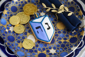 The hebrew word for dreidel is sevivon, which, as in yiddish, means to turn around.dreidels have four hebrew letters on them, and they stand for the saying, nes gadol haya sham, meaning a great miracle occurred there. Dreidel Sugar Cookie Hanukkah Party Favors Hgtv