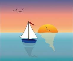 sailboats on the ocean - Clip Art Library