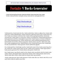 Free V Bucks An Amazing Method To Get Free Fortnite V Bucks No Verification No Survey By New Update Free Fortnite V Bucks Online Ps4 No Verification Issuu