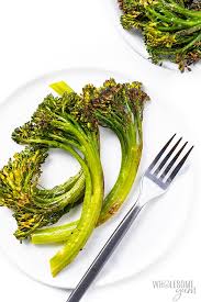 The steam will be hot! Roasted Broccolini Recipe Baby Broccoli Wholesome Yum