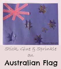 Australian Flag Craft For Kids Danya Banya Flag Crafts Australian Flags Around The World Crafts For Kids