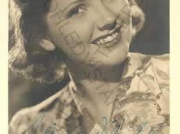 Portrét, Maria Bard, německá herečka, podepsaná