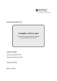 Denne delen inneholder informasjon om hva livslutt innebærer og når det starter og ting du kanskje vil tenke på. Ntnu Open Verdighet Ved Livets Slutt Hvordan Kan Sykepleier Opprettholde Helhetlig Omsorg Til Pasienter Ved Livets Slutt