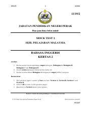 Bagaimana jika sijil spm hilang? 2014 Spm Sample Paper Juj English Paper 2 Set 2 Pahang Pdf Sulit 1119 2 Bahasa Inggeris Kertas 2 1119 2 Juj 2014 Set B 2 U00bd Jam Projek Jawab Untuk Course Hero