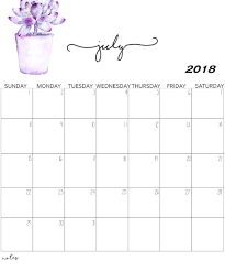 Desk Calendar July 2018 Design Calendar Printables Calendar 2018 July Calendar