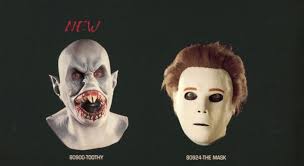 A clown mask and one of william shatner as captain kirk on star trek. castle tommy came in with the clown mask on, and we went, ooh, that's kind of scary. then he put on. The Insane Legal Issues That Plagued The Production Of Michael Myers Halloween Masks For Many Years Bloody Disgusting