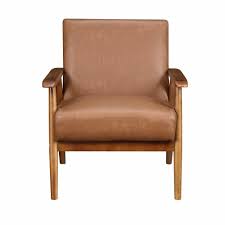 George Oliver Jarin 25 38 W Faux Leather Armchair Reviews Wayfair This is a vintage leather attic women's camel colour suede coat.