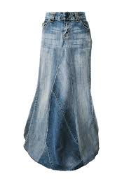 Long Denim Skirt With Train By Whimsical Jean Skirts Perfect Winter Skirt Plus Size Skirts Abailable Long Denim Skirt Long Jean Skirt Denim Skirt