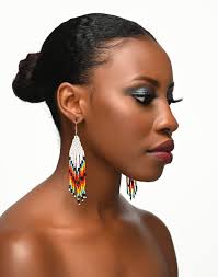 Authentic African Maasai Zulu Style Tribal Ethnic Dangle Earrings