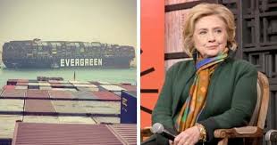 The container ship called the ever given, owned by evergreen marine corp. Hitvpg0z7harwm
