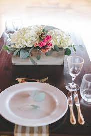 Multicolor mauve, blue, and pink hydrangea, as well as pink spray roses, make up this classic arrangement. How To A Modern Diy Hydrangea Centerpiece That Anyone Can Make A Practical Wedding