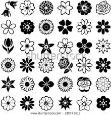 Vectors Stock Photos Images Pictures Shutterstock Flower Icons Flower Drawing Flower Doodles