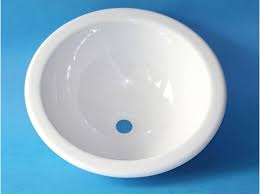 REIMO okrogel bel vgradni umivalnik (300 mm) - Ceneje.si