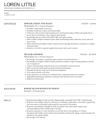 Trainee Engineer Resume Samples | Velvet Jobs