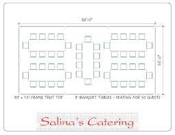 Top View Of An Ideal 15x30 Tent Layout This Tent Will Comfortably Seat 50 Guests With 5 Of Our 8 Foot Long Banquet Tables Banquet Tables Table Seating Tent