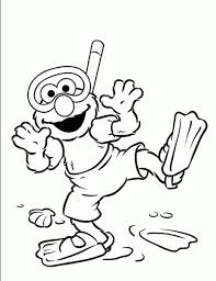 Elmo is a furry red muppet monster with an orange nose who is on the children's television show sesame street. Print Download Elmo Coloring Pages For Children S Home Activity