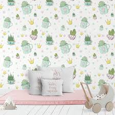 Uyku arkadaşının bir de sesi var biliyor musunuz? Kaktuslu Bebek Odasi Duvar Kagidi Artmodel Duvar Kagidi Online Satis Magazasi