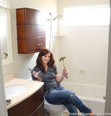 Tear out sink and vanity. Demo In The Bathroom Start At Home Decor