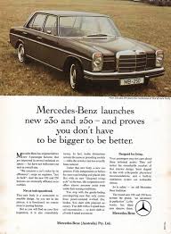 1968 Mercedes Benz 230 250 Compact Sedan Aussie Original Magazine Advertisement Benz Mercedes Mercedes Benz Cars