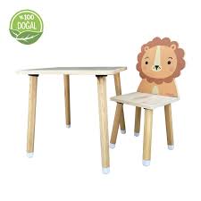 Çocuk odası içinde kullanılan sandalye ve masa gibi malzemeleri yerleştirirken, herhangi bir devrilme riskine karşı yüksekliği ve ağırlığının ideal ölçülerde olmasına dikkat edilmelidir. Helena Lion Dogal Ahsap Cocuk Aktivite Masa Sandalye Takimi Fiyati Ve Ozellikleri Ereyon
