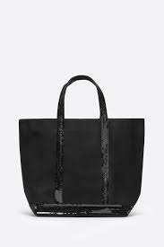 Tapping into her familial roots, her eponymous. Medium Canvas And Sequins Cabas Tote Bag Vanessa Bruno