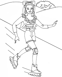 32+ roller skate coloring pages for printing and coloring. Free Barbie Coloring Page For Girls